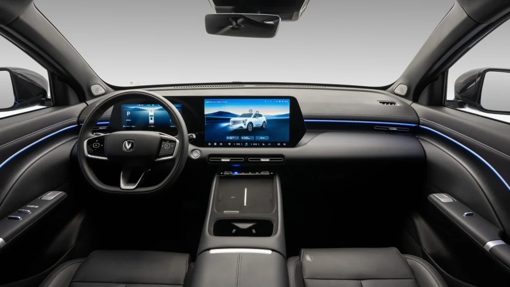Interior do CAOS Changan CS55