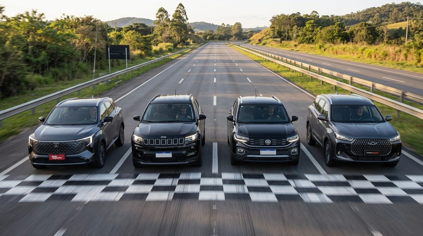 T-Cross, Compass, Tiggo 7 ou CS55 Prime? Comparativo entre SUVs zero km por valor perto de R$150.000,00 consagrados no mercado e novos entrantes