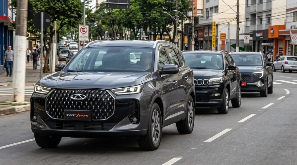 T-Cross, Compass, Tiggo 7 ou CS55 Prime? Comparativo entre SUVs zero km por valor perto de R$150.000,00 consagrados no mercado e novos entrantes 4 tiggo 7 sport site